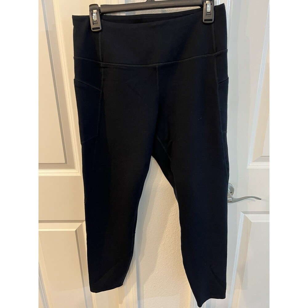 Soft Surroundings Black Leggings M Stretch Elastic Waist Comfort Athleisure